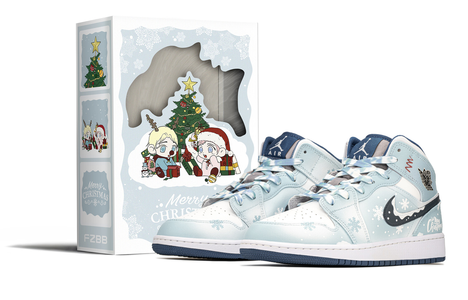 

Кроссовки Air JORDAN 1 Vintage Basketball Shoes Women's Mid-Top White Blue