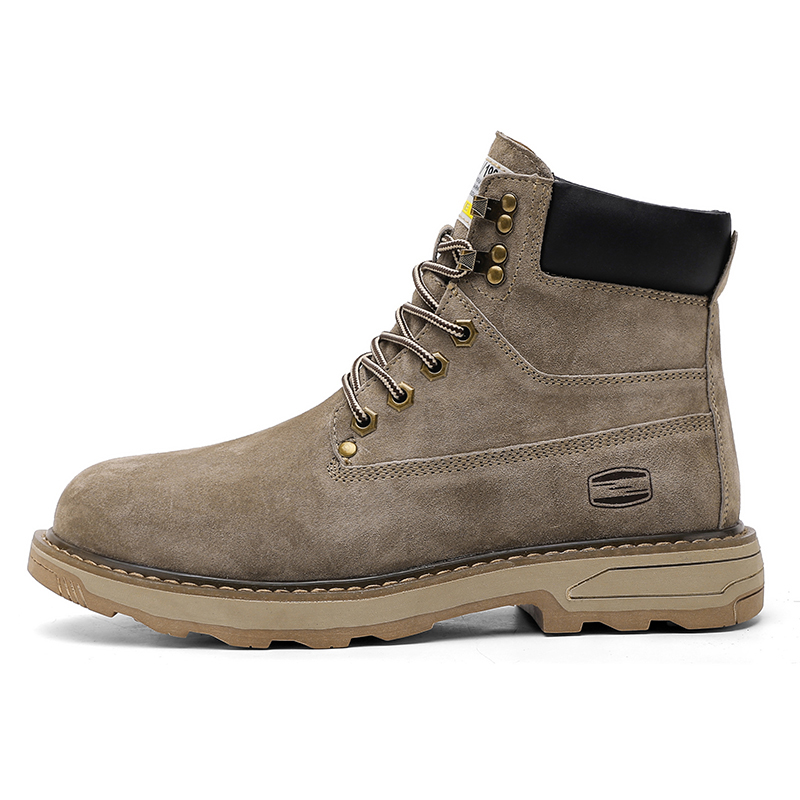 

RBV Большие желтые ботинки Martin Boot на среднем каблуке мужские хаки, цвет Khaki