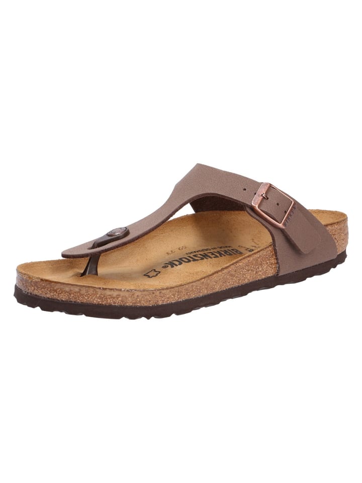 

Мюли Birkenstock Tieffußbett Pantolette GIZEH BF, коричневый