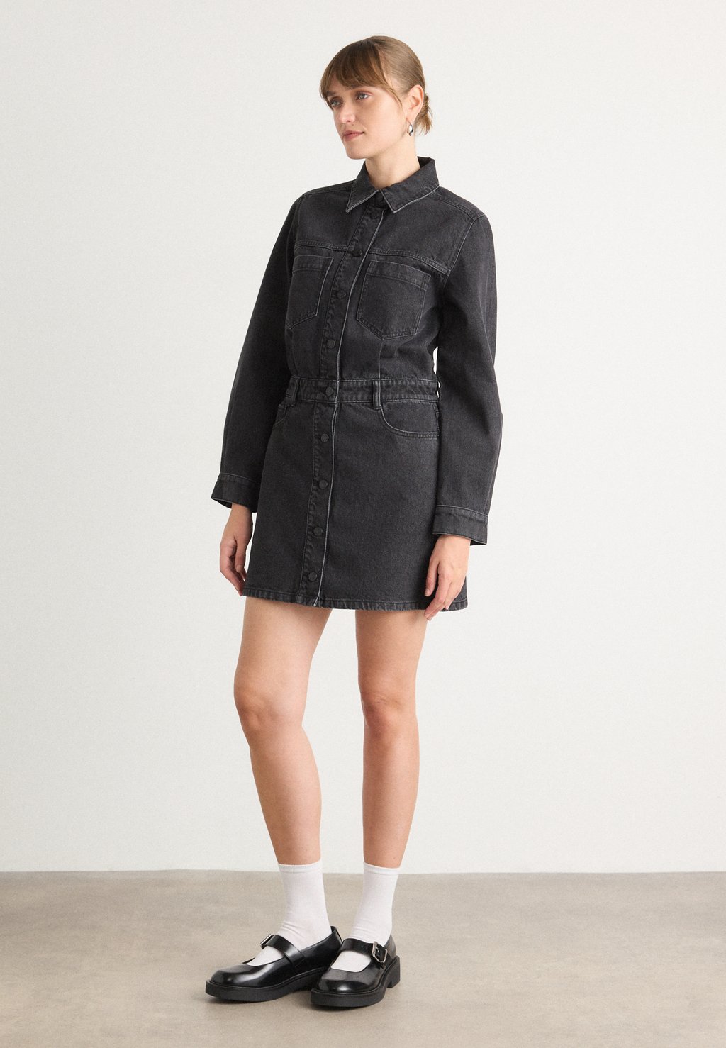 

Джинсовое платье BUTTON DOWN DRESS DKNY, цвет Anchor