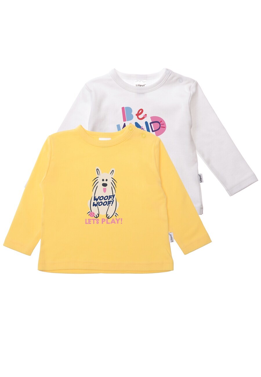 

Лонгслив LILIPUT Shirt Woof, цвет yellow/white