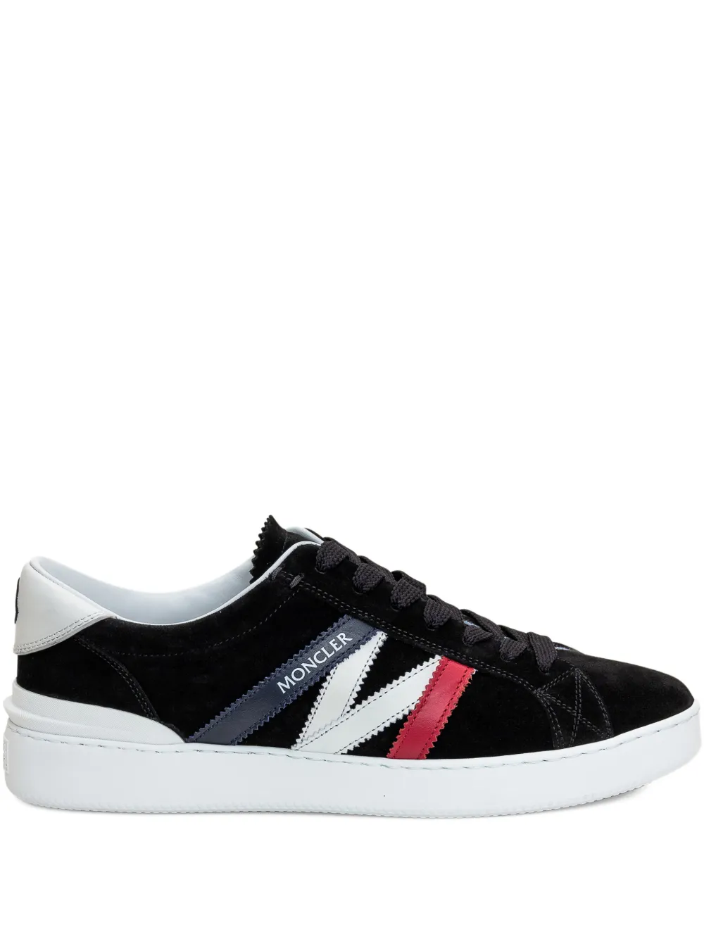 

Кроссовки Monaco с полосками Moncler, черный