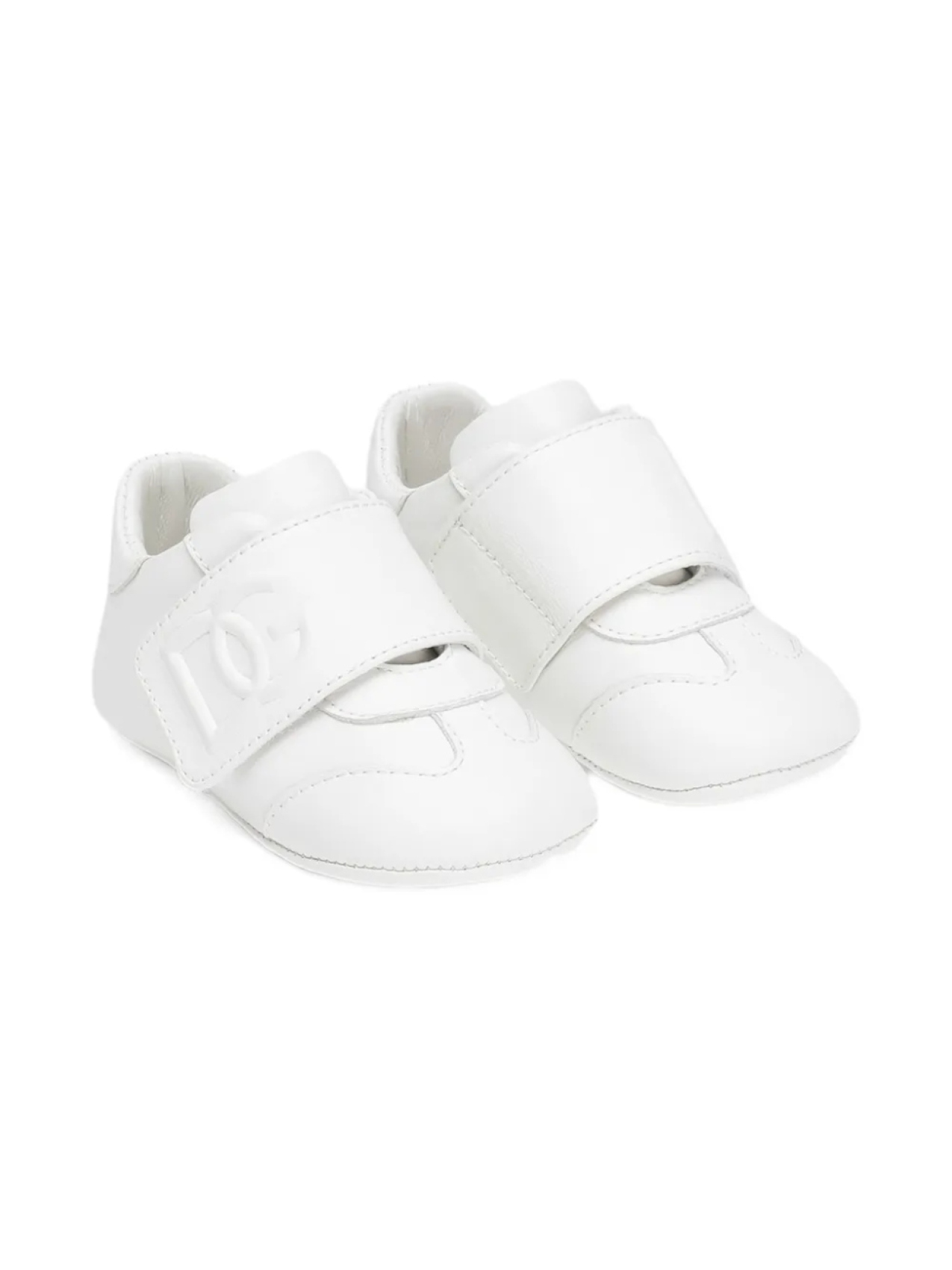 

Dolce & Gabbana Kids кожаные кроссовки, белый