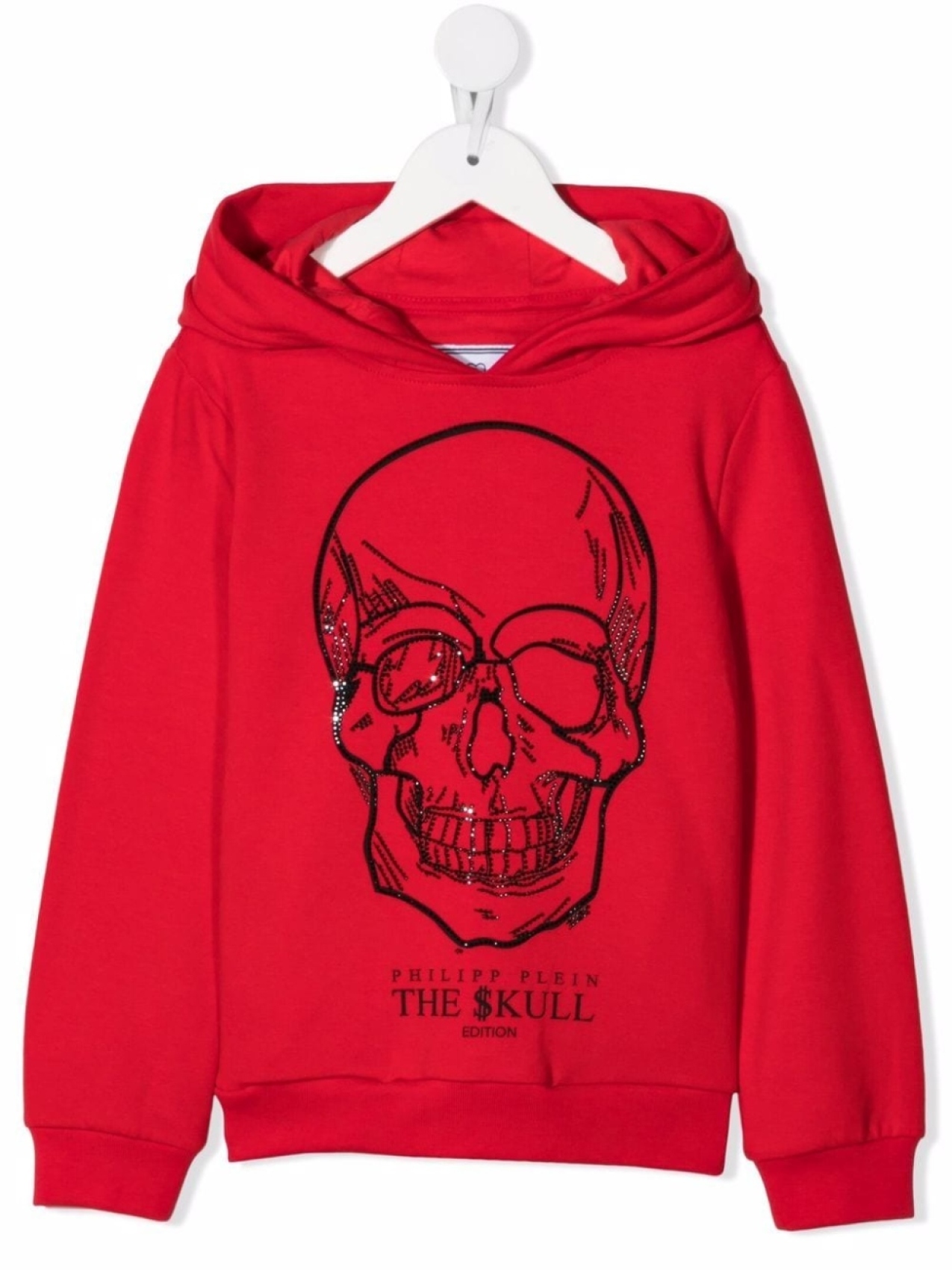 

Худи с декором Skull Philipp Plein Junior, красный