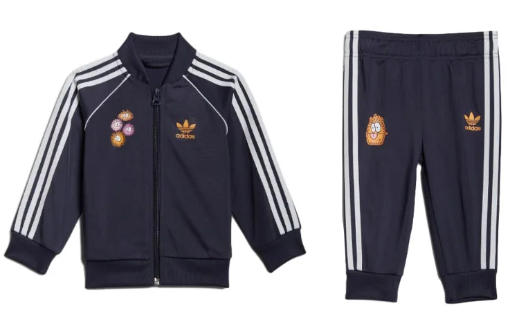 Adidas Originals Костюм Kevin Lyons Crawlers Dark Navy Blue для младенцев и малышей — фото 3
