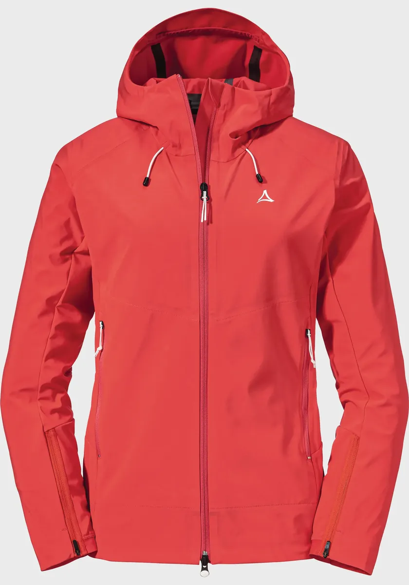 

Куртка Schöffel для отдыха "Softshell Jkt Mangart L", с капюшоном, красный
