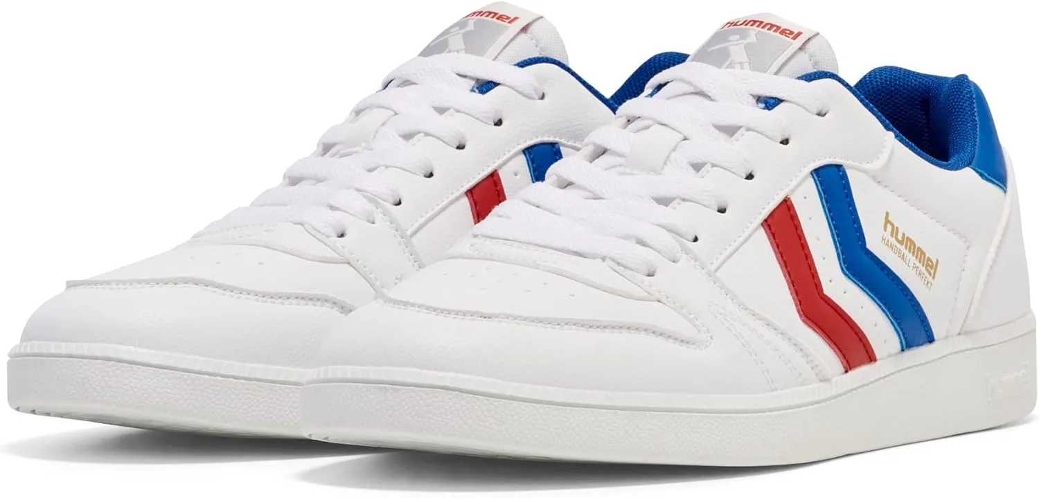 Кроссовки Hummel Handball Perfekt унисекс, белый/красный — фото 4