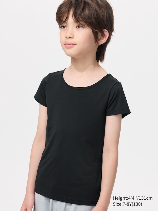 Сетчатая футболка AIRism с овальным вырезом Uniqlo, 09 black — фото 2