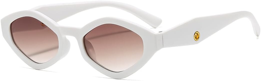 

Солнцезащитные очки с защитой UV400 | Маленькая оправа, линзы конфетного цвета | Для женщин и мужчин, для занятий спортом на открытом воздухе и вождения DSVIGF, C5 White Tea