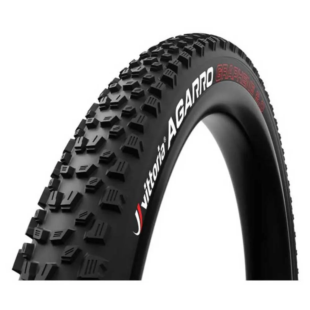 

Жесткая шина MTB Vittoria Agarro Graphene 2.0 4C TNT Tubeless 27.5´´ x 2.60, черный