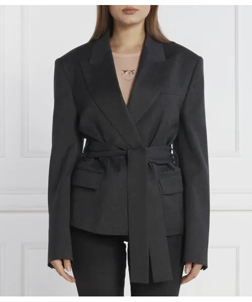 

Элегантный шерстяной жакет Regular fit Pinko, серый