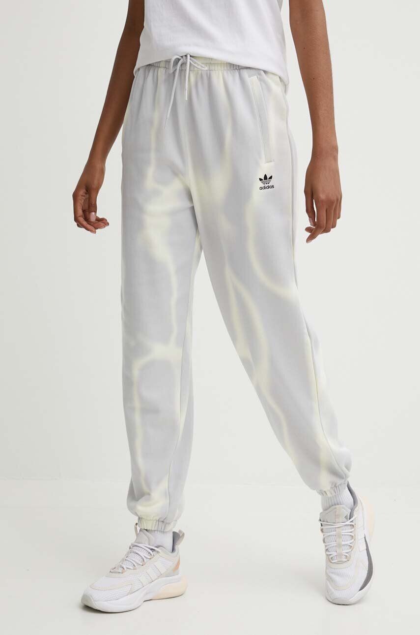 

Хлопковые спортивные брюки adidas Originals, серый