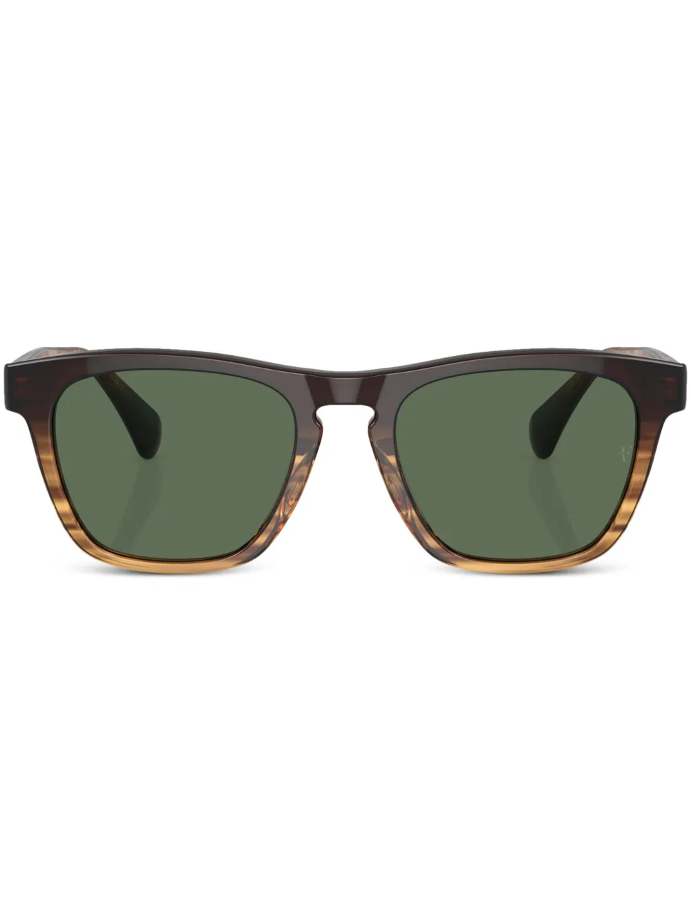 

Солнцезащитные очки R-3 трапециевидной формы Oliver Peoples, коричневый