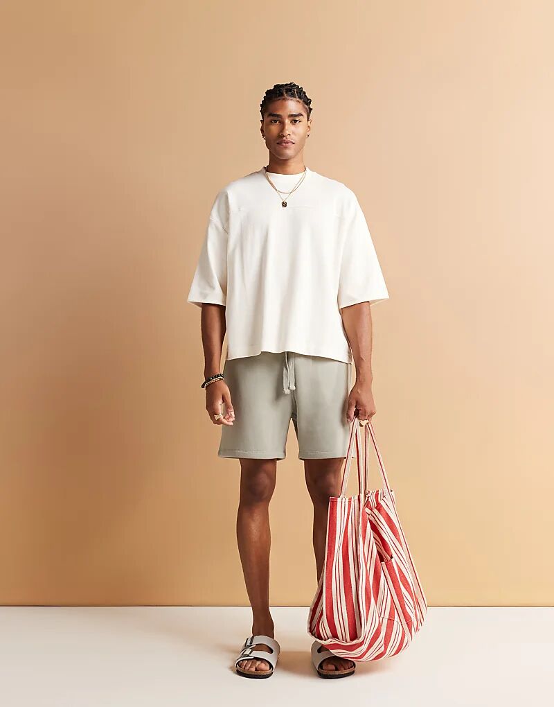 

Укороченные шорты ASOS DESIGN цвета шалфея