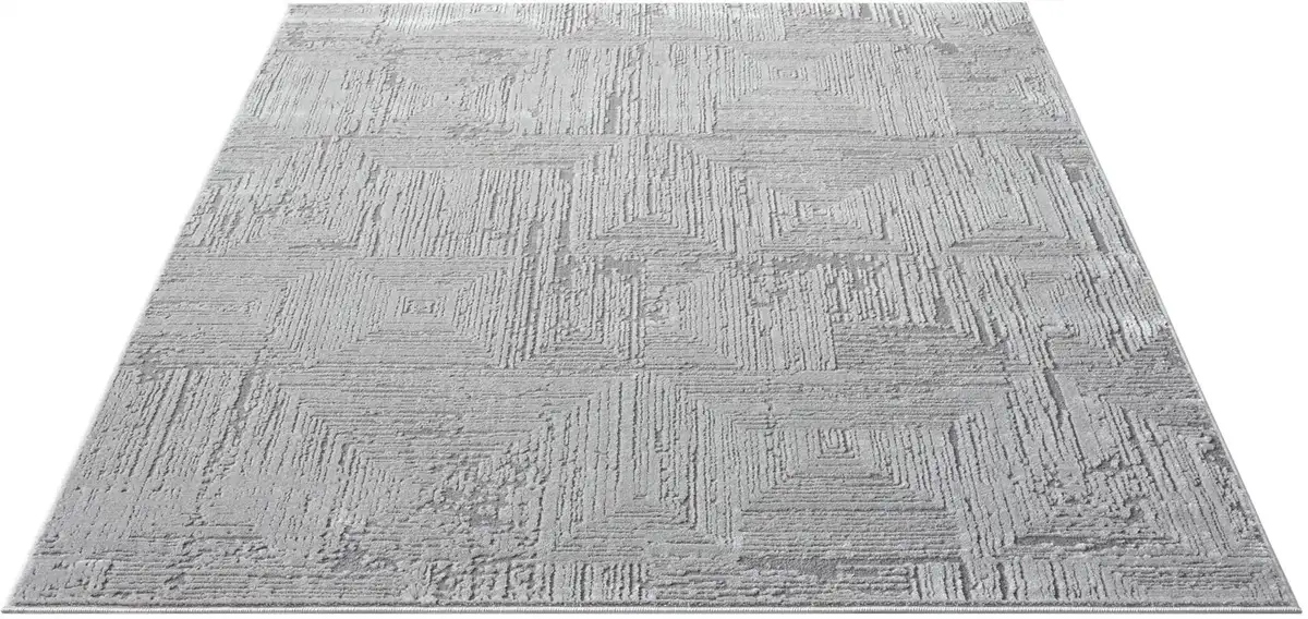 

Ковер для дома ""Brakel", прямоугольный, легкий блеск, эффект термоусадочной пряжи, винтажный вид, плотное качество Home affaire 120х180 см, серый