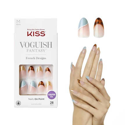 

Voguish Fantasy French Nails Charmante - Акриловые ногти французской моды Kiss