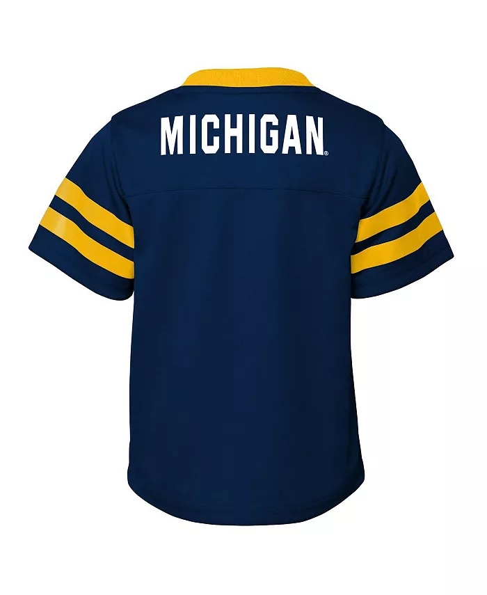 Комплект из двух предметов: топ и брюки темно-синего цвета Michigan Wolverines Red Zone для больших мальчиков и девочек Outerstuff — фото 3