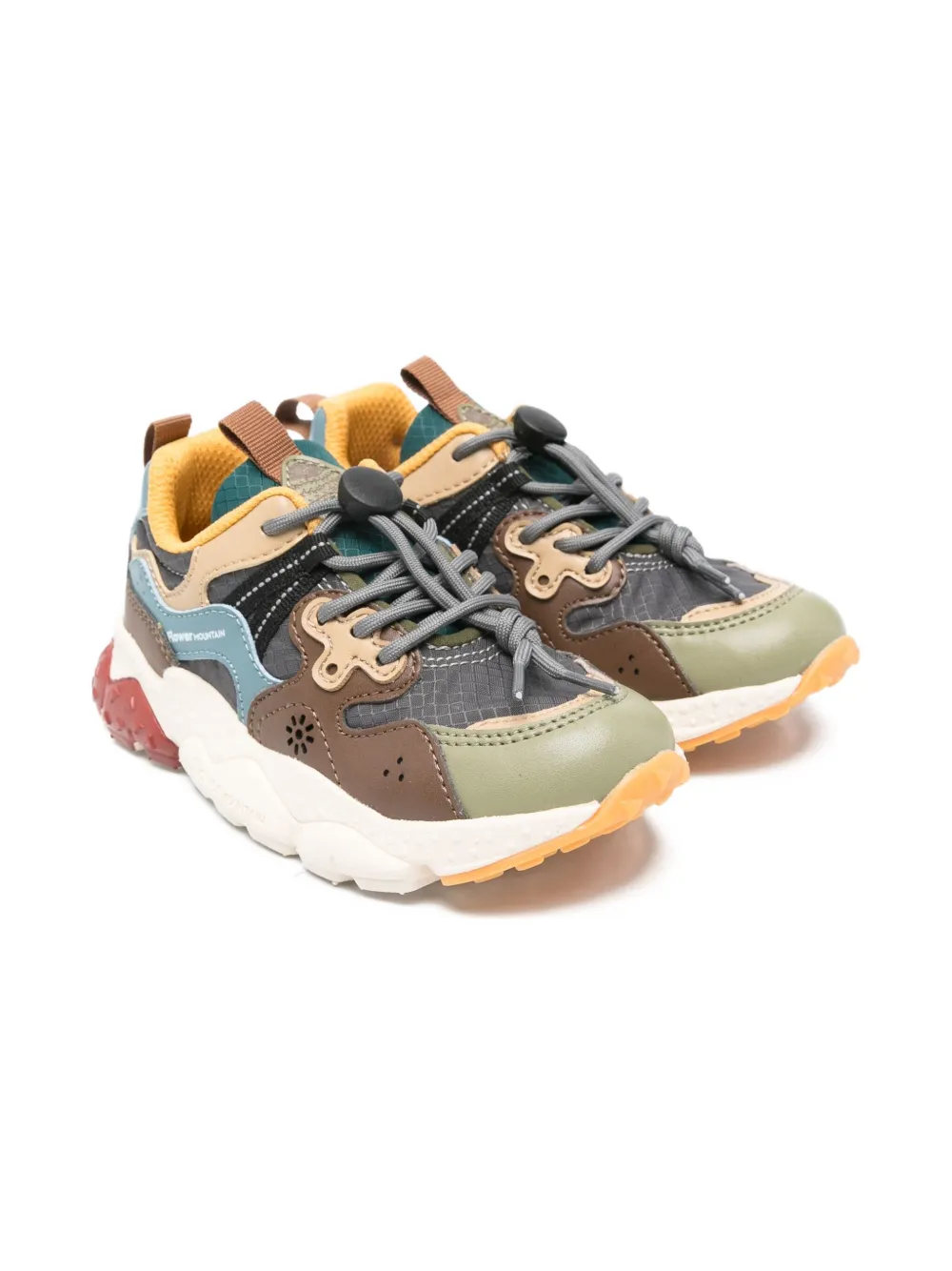 

Кроссовки с логотипом FLOWER MOUNTAIN KIDS, зеленый