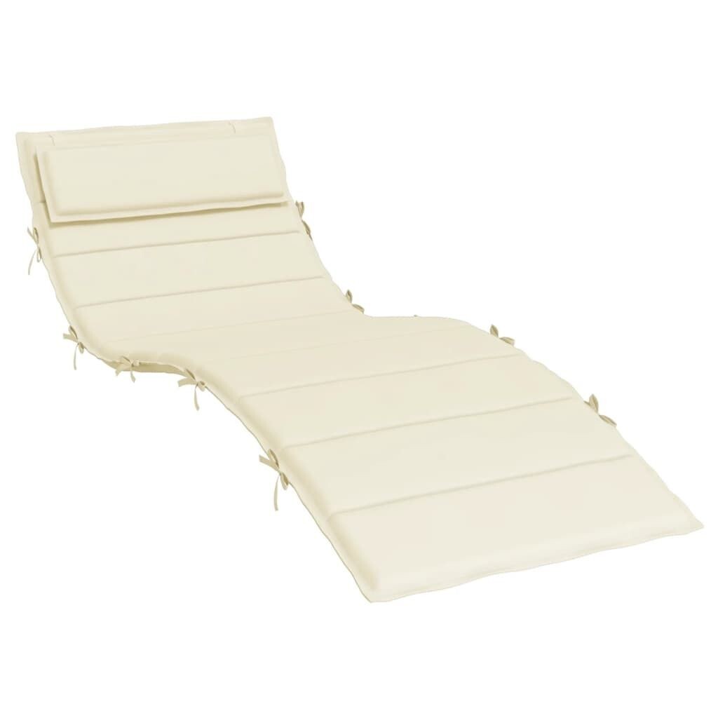 

VidaXL Подушка Sun Lounger Cream 180x60x3 см, ткань Оксфорд