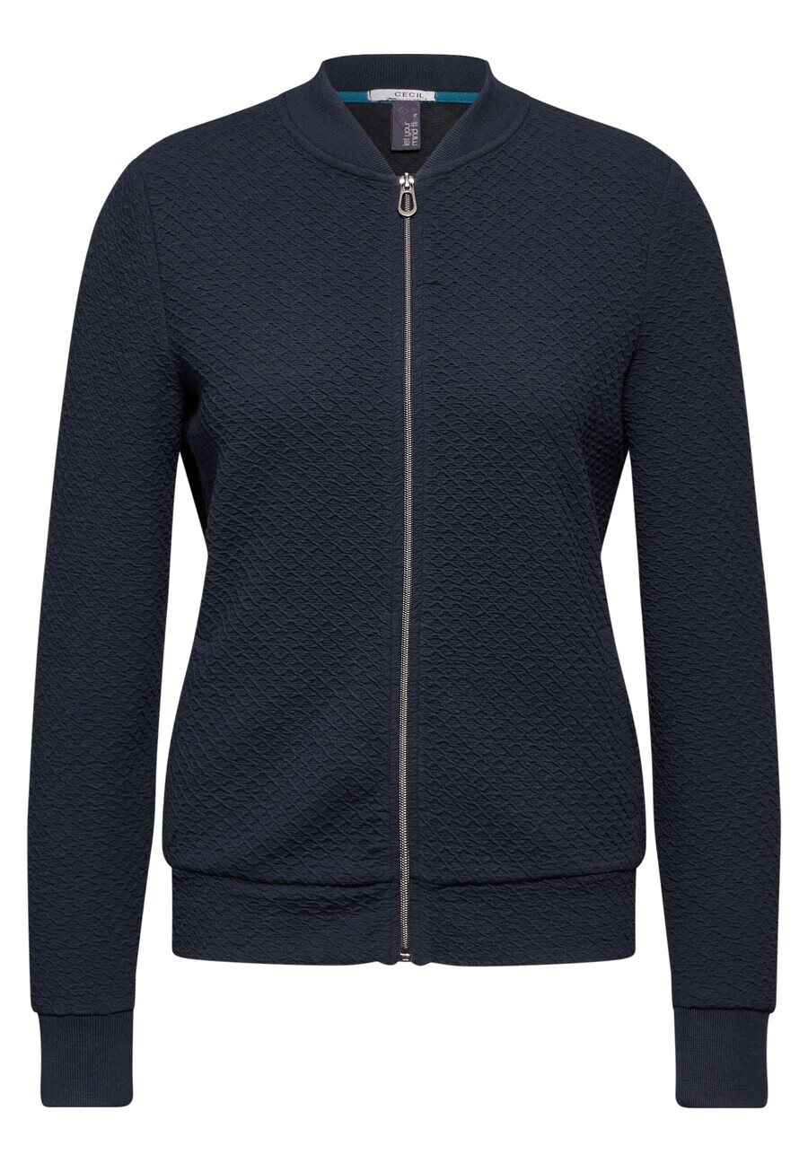 

Толстовка с капюшоном на молнии CECIL Zip-Up Hoodie, морской синий