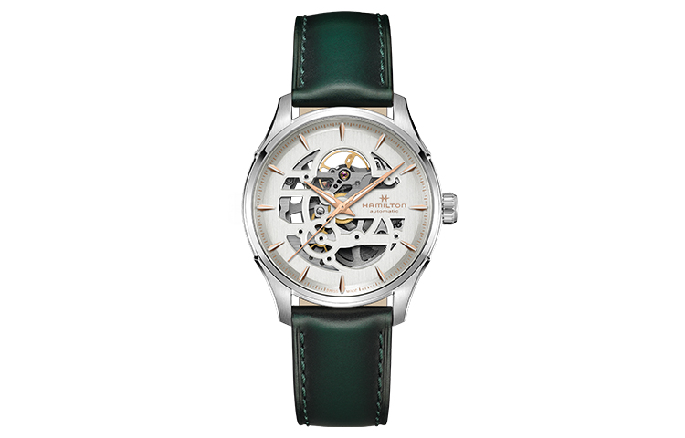 

Hamilton Часы Jazz Series Automatic Mechanical Movement Men's Watch Watch 40mm Cut Out Dial Stainless Steel Case, White Dial H42535810