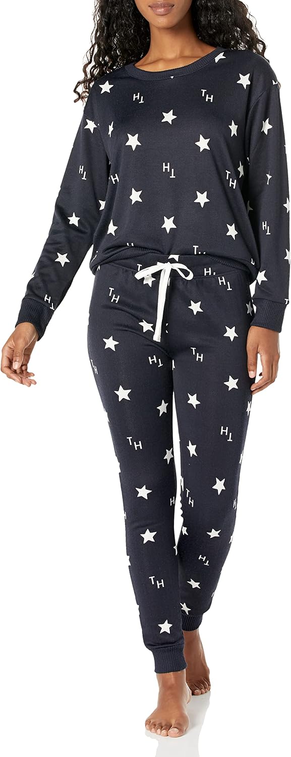 

Женский пуловер и пижама-джоггер Tommy Hilfiger Hacci, Navy Blazer Star