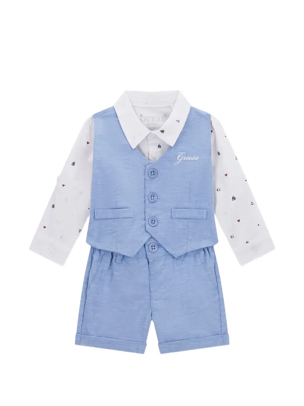 Комплект шорт с логотипом Guess Kids, синий