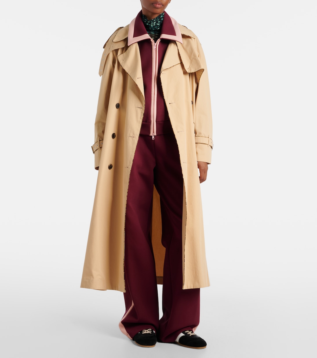 Куртка из смесовой хлопковой ткани Dries Van Noten, Bordeaux — фото 2