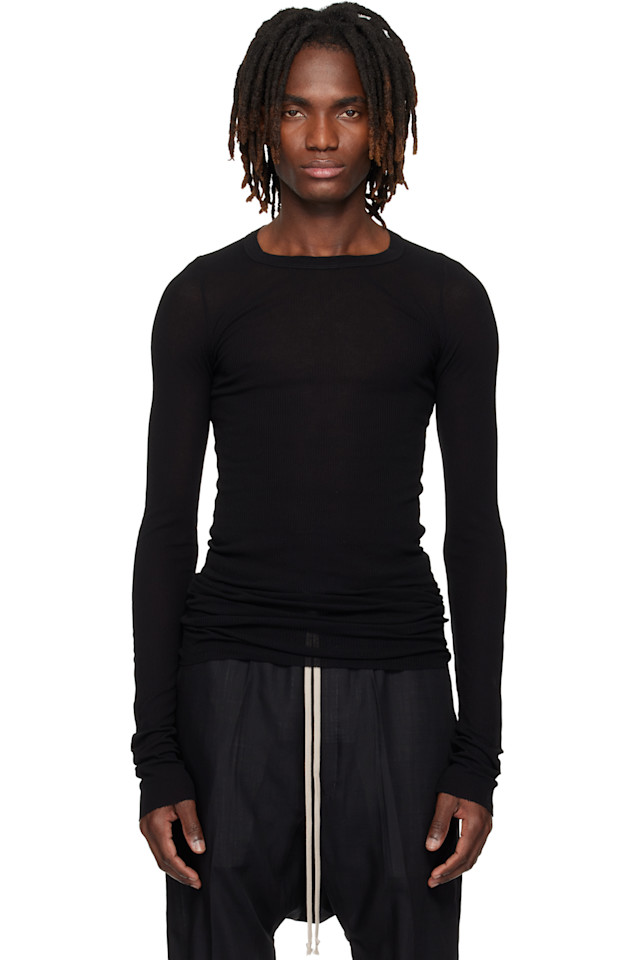 

Футболка Temple rib ls Rick Owens, черный