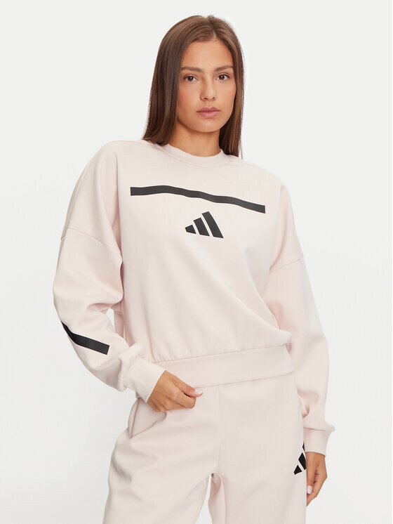 Толстовка свободного кроя Adidas, розовый