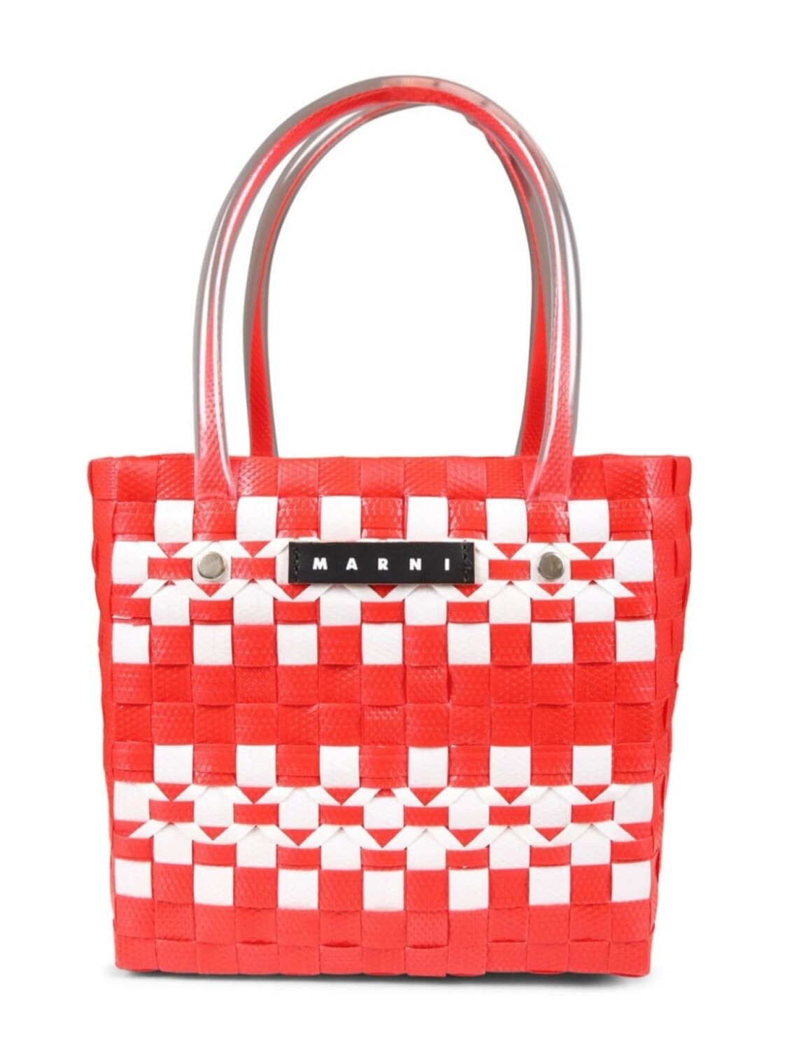 

Marni Kids сумка-тоут из переплетенной ткани, красный
