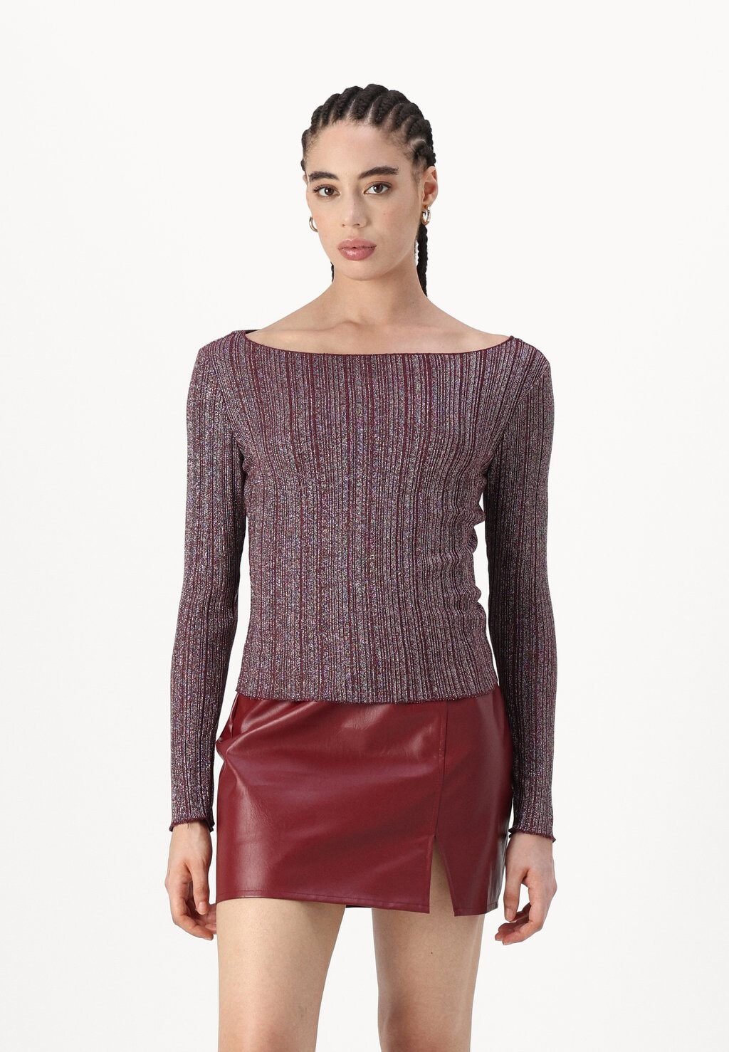 

Топ с длинными рукавами ONLPEARL BOATNECK ONLY, Бордо