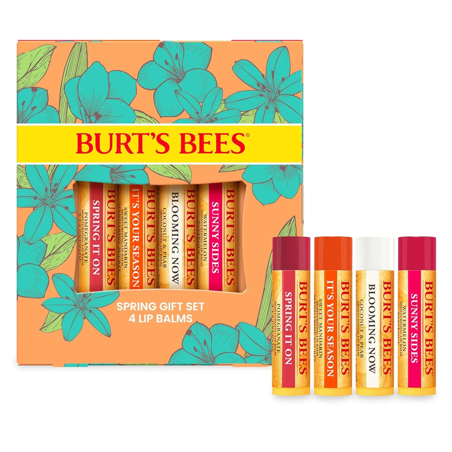 Подарочный набор бальзамов для губ Burt's Bees Fresh Picked, 4 шт. по 4.25 г Burt'S Bees