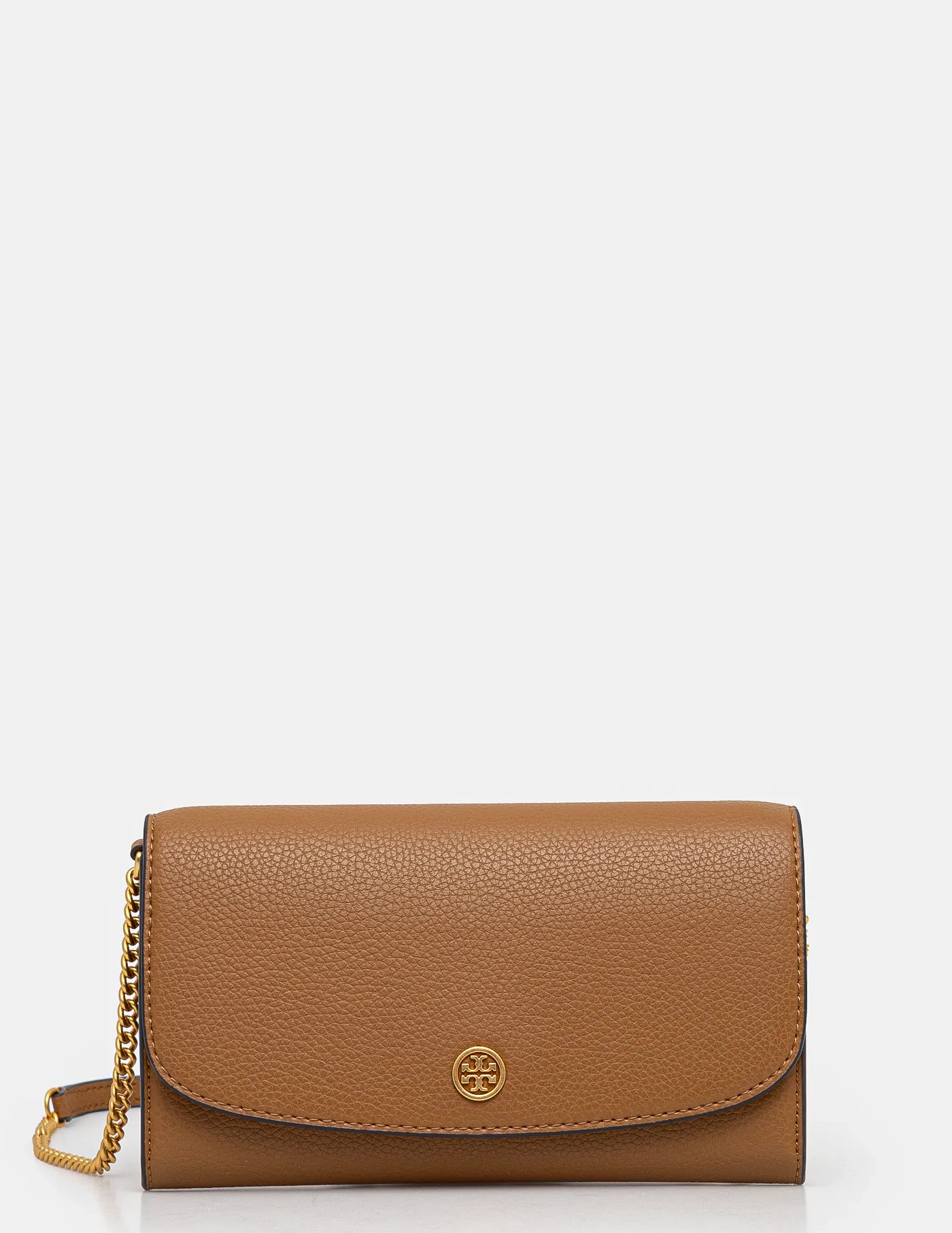 

Кожаный кошелек Робинсон Tory Burch, коричневый