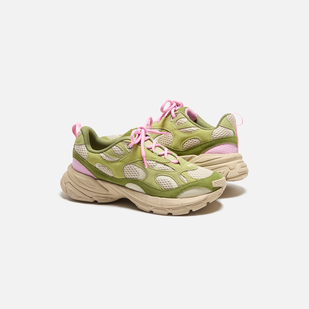 Кроссовки PUMA x KidSuper Velophasis NU, цвет Olive Green/Putty — фото 4