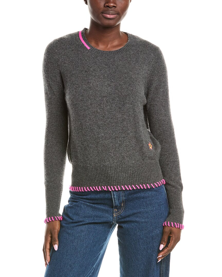 

Брод Кашемир Алис Стар Кашемировый свитер Brodie Cashmere, серый