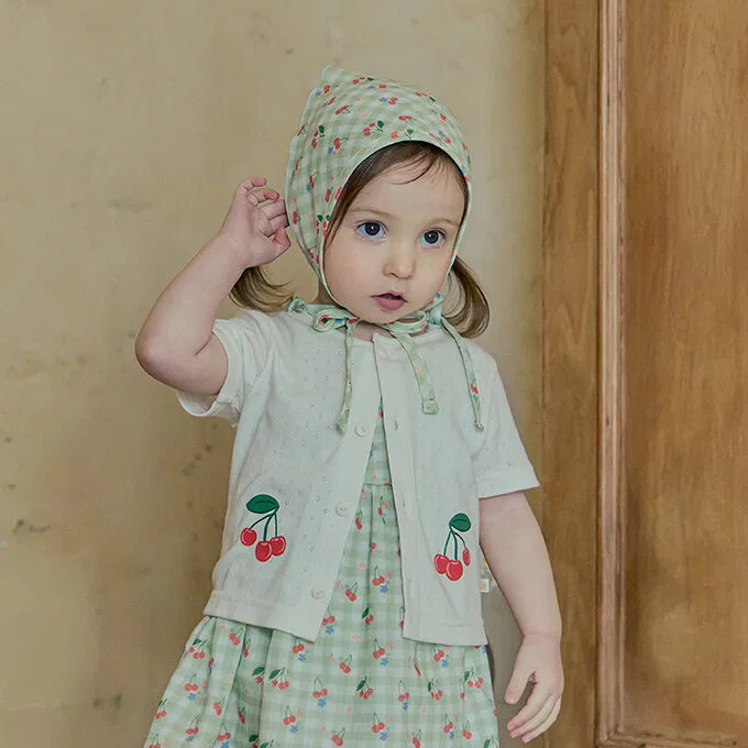 Детский кардиган с короткими рукавами Черрибелл от Littletini