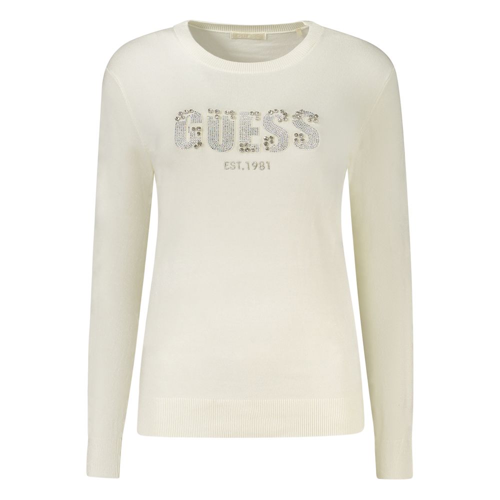 

Белый женский свитер из вискозы Guess Shoes