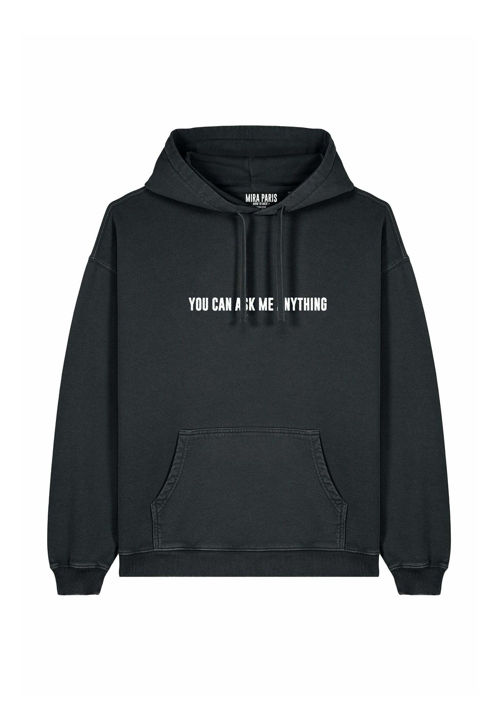 

Толстовка YOU CAN ASK ME ANYTHING EMBROIDERY UNISEX VINTAGE - Hoodie Mira Paris, цвет Black Denim