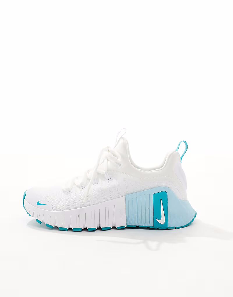 Кроссовки Nike Training Free Metcon 6 белого и синего цветов — фото 2