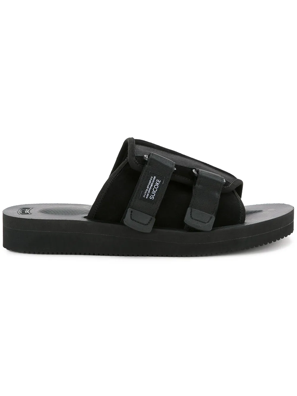 

Шлепанцы с утолщенной подошвой Suicoke, черный