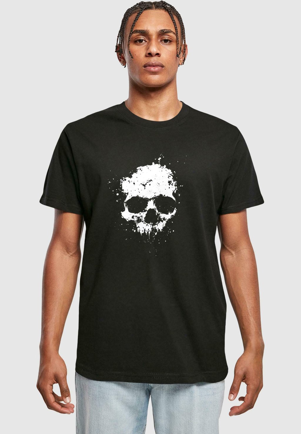 

Футболка с принтом ARTSY SKULL PAINT Mister Tee, черный