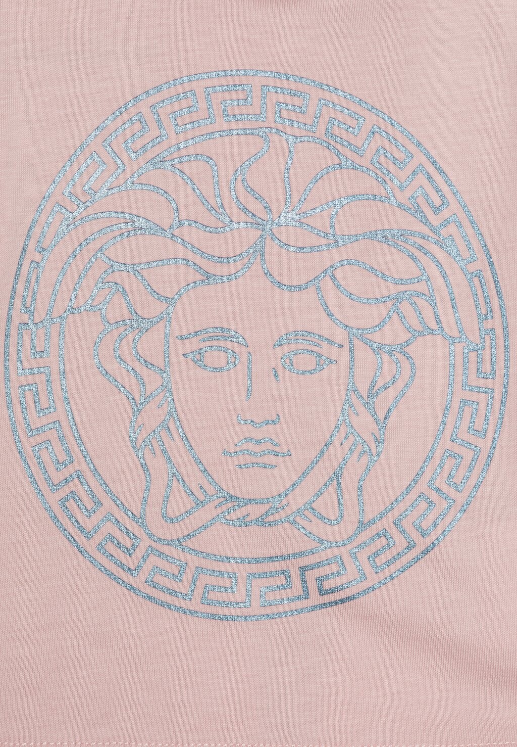 

Футболка с принтом Baby Medusa Greca Lamina Unisex Versace, розовый