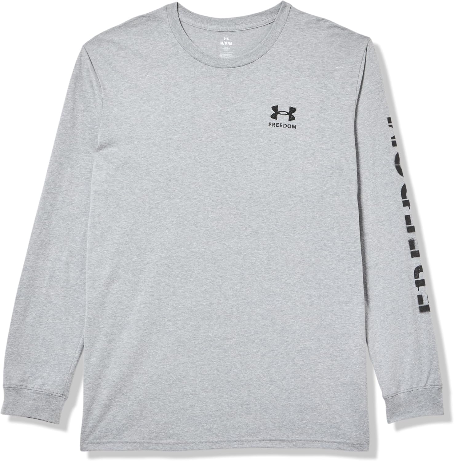 

Under Armour мужская футболка с длинным рукавом Freedom Flag, (035) Steel Light Heather/Black, Черный, Under Armour мужская футболка с длинным рукавом Freedom Flag, (035) Steel Light Heather/Black