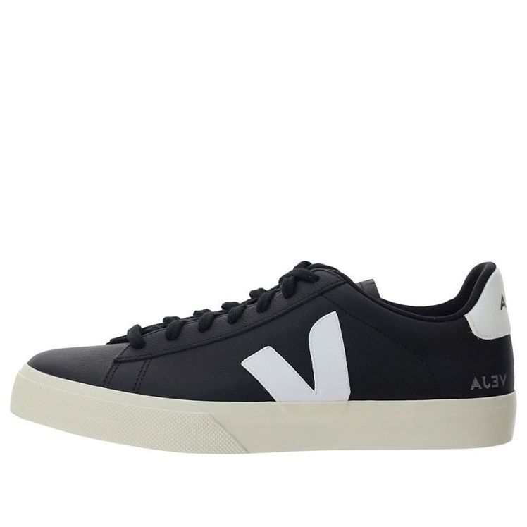 

Кроссовки Veja Campo Leather Lace-Up 'Black White' CP0501215, черный