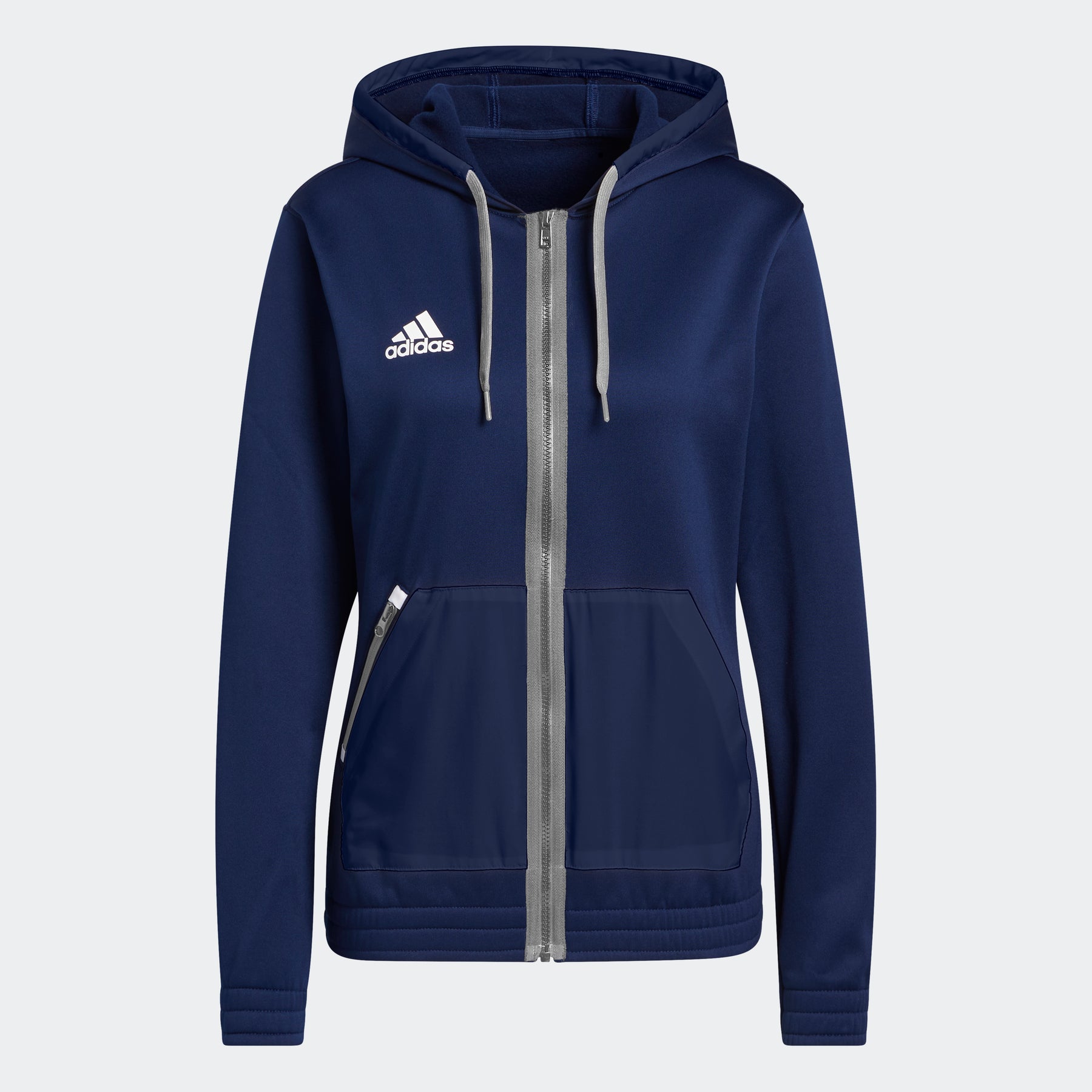 

Толстовка с капюшоном на молнии Adidas, black/mgh solid grey