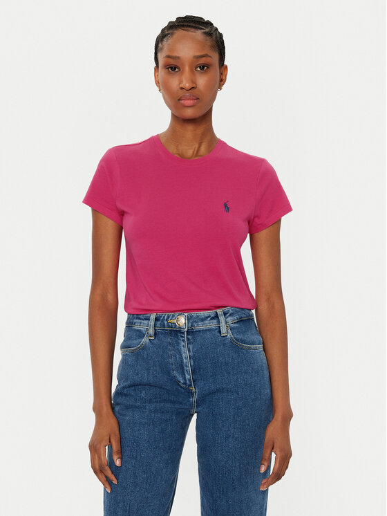 

Футболка обычного кроя 211898698031 Polo Ralph Lauren, розовый