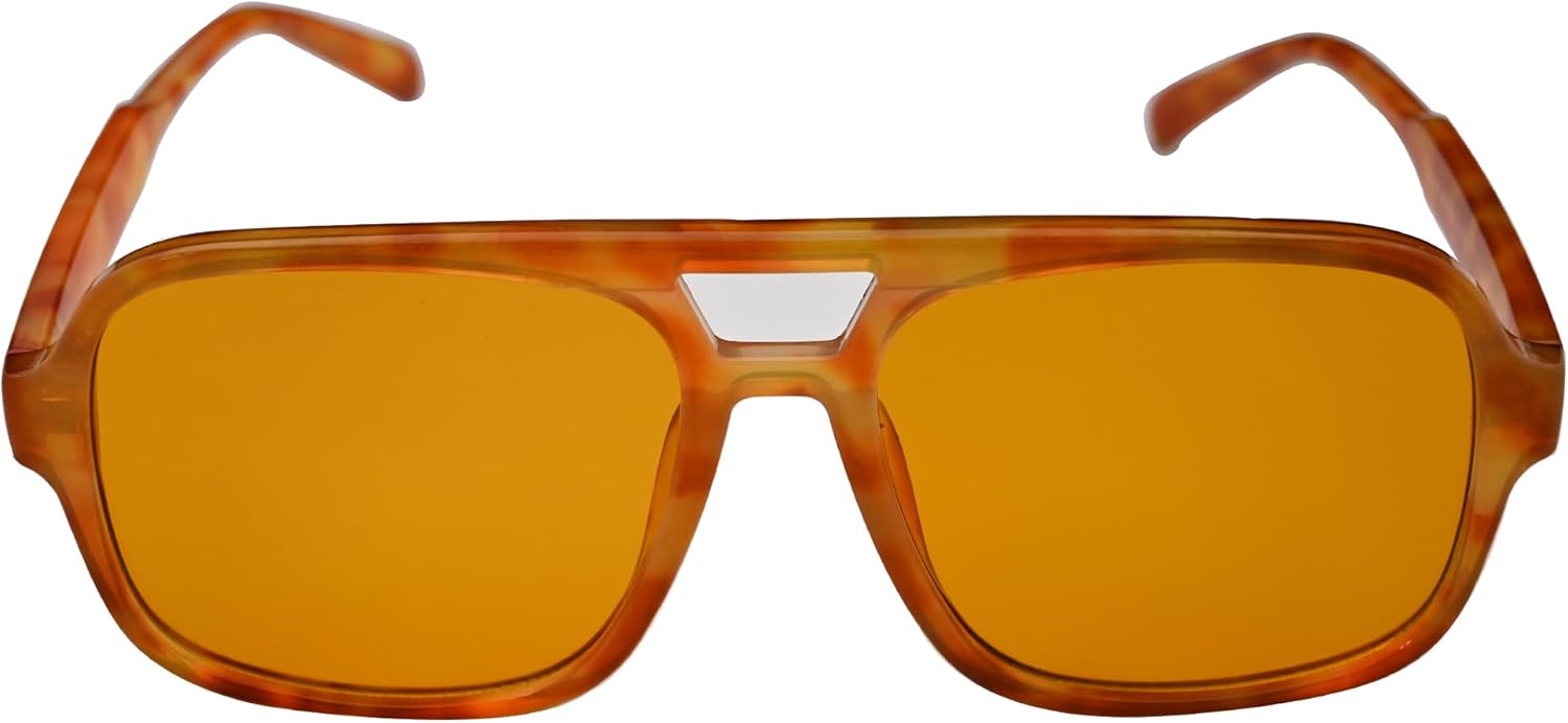 

Ретро-солнцезащитные очки-авиаторы Onrtry для женщин и мужчин. Модные классические квадратные солнцезащитные очки-авиаторы в стиле 70-х годов. Винтажные тонированные линзы, A08 Yellow Leopard/Orange