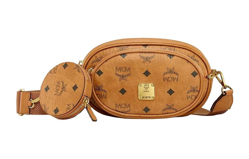 

Многофункциональная сумка через плечо Essential Small Visetos Cognac MCM