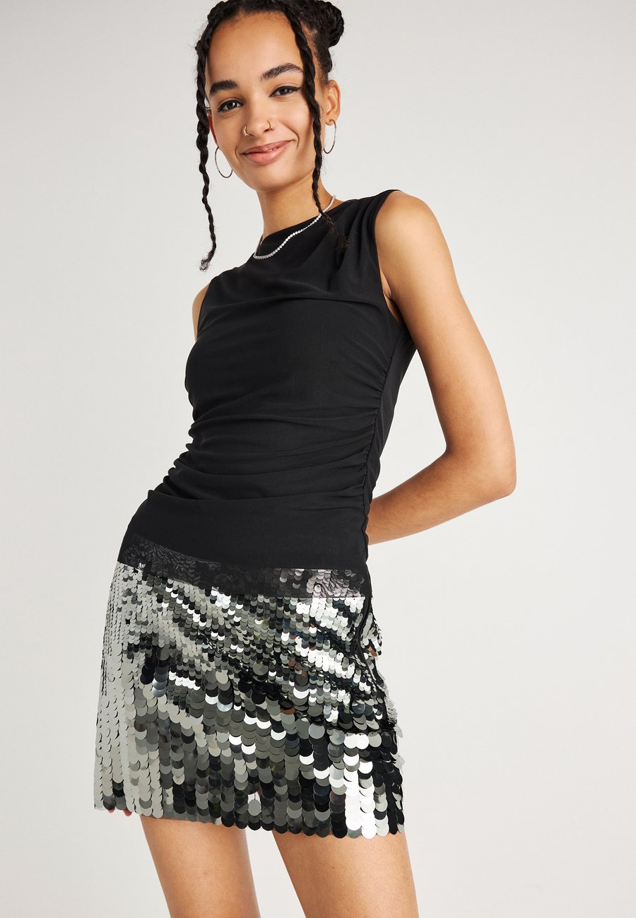 

Юбка Gina Tricot SEQUIN SKIRT, Dark Green